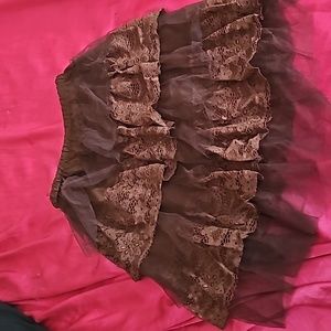 Never worn short brown skirt.